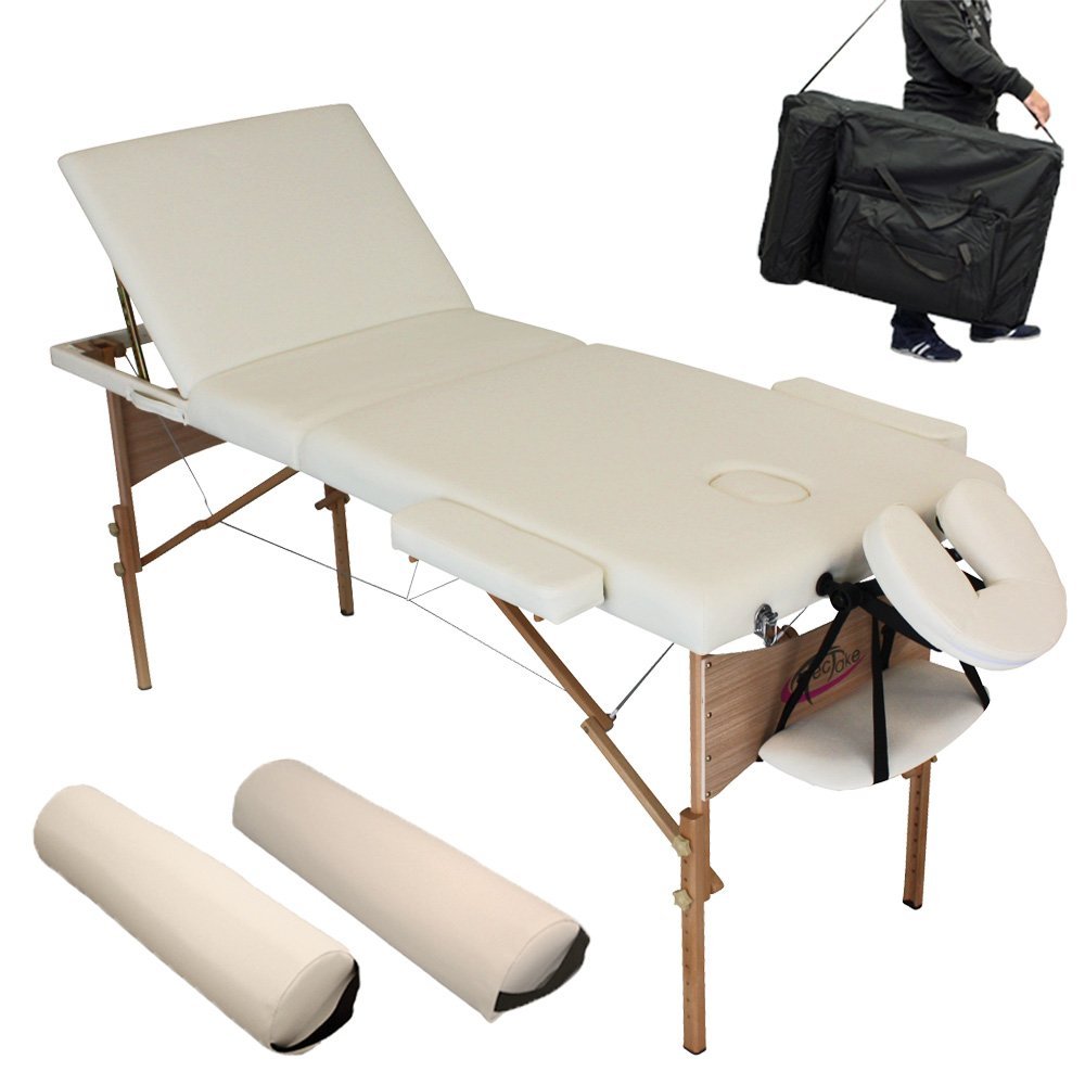 TecTake® Table de Massage Pliante Professionnelle 3 Zones
